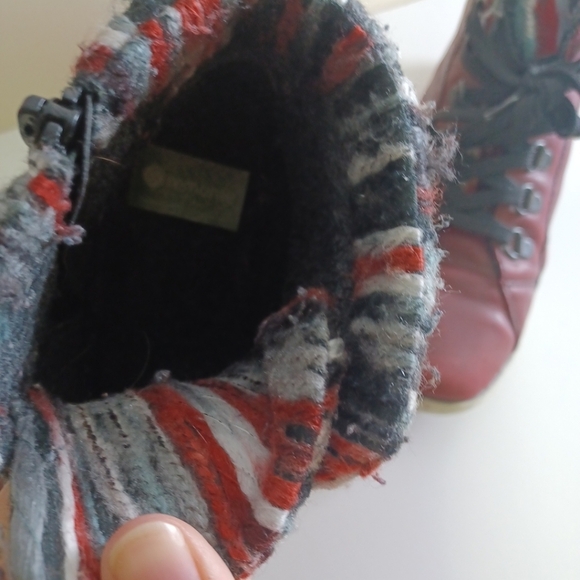 Remonte Dorndorf Rieker Women's Liv Red Leather Ankle Boots EUR 38 UK 5 US 8 - Picture 7 of 8